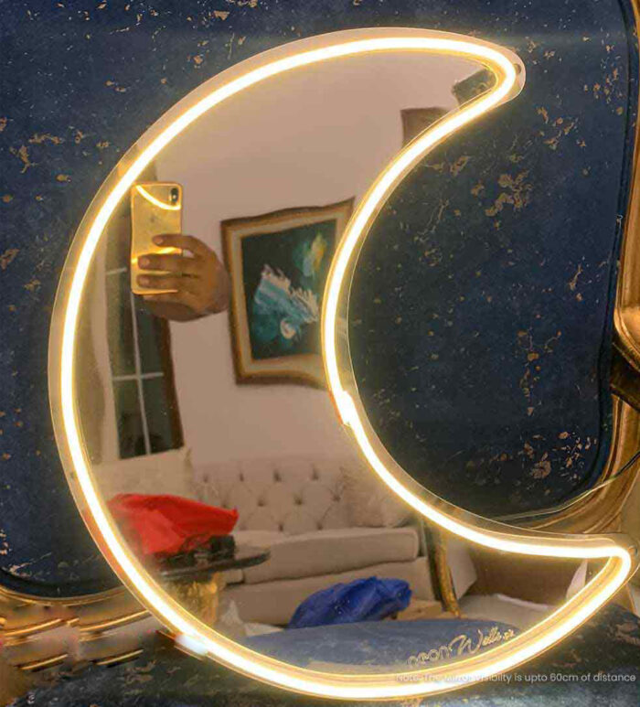 Moon Selfie Neon Mirror Neon Light Neon Sign