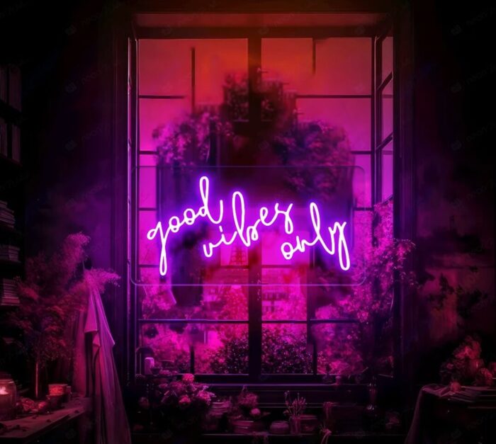 Neon Sign Good Vibes Only Neon Lights - Image 2