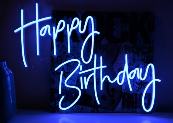 Happy Birthday Neon Sign