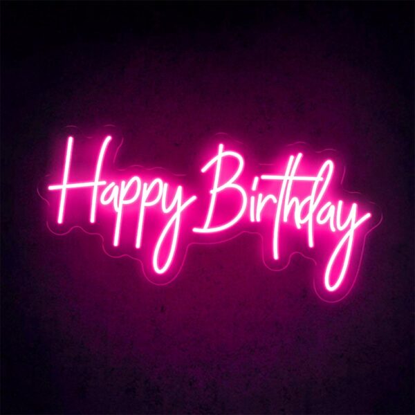 Happy Birthday Neon Sign