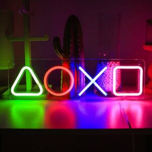 Neon Sign Gaming Console Buttons Squid Game The Ultimate Fan Decor