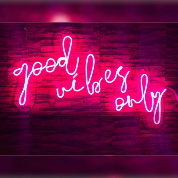 Neon Sign Good Vibes Only Neon Lights