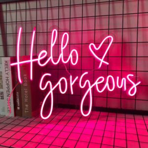 Neon Sign Hello Gorgeous