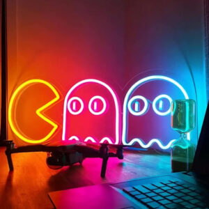Neon Sign Pacman Add Retro Gaming Flair to Your Space Wall
