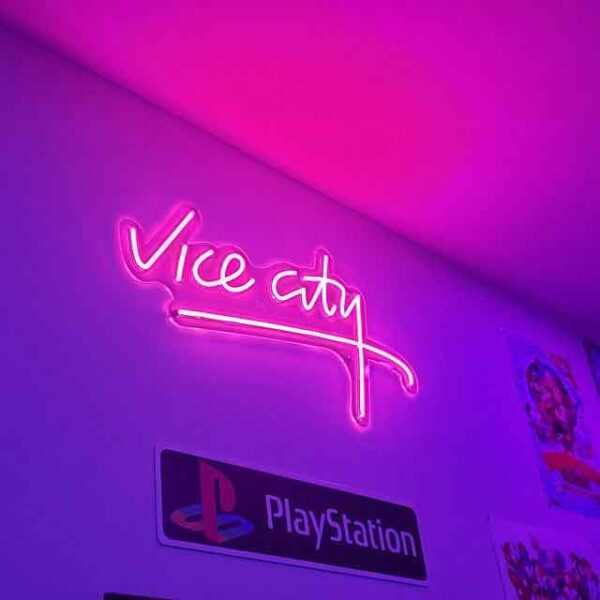 Neon Sign Vice City GTA Theme Neon Lights