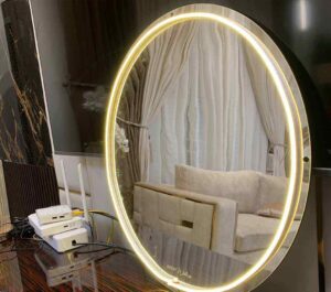 Round Circle Neon Selfie Mirror Neon Lights