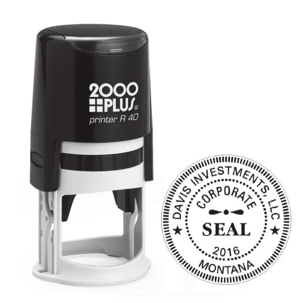 Self Ink Round Stamp Machine