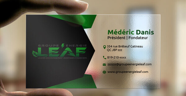 Transparent Business Card